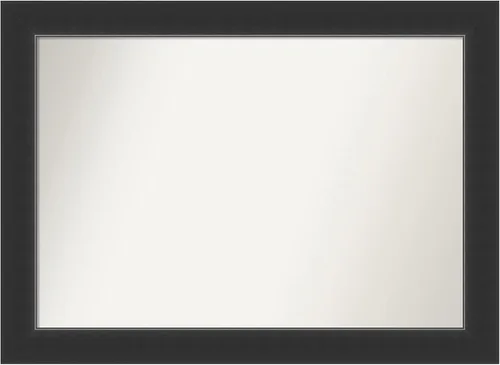 Vista 423 de Amanti Art Espejo personalizado, espejo de baño negro Astor, espejo de pared o espejo de tocador de baño sobre el fregadero (25 x 25 pulgadas)
