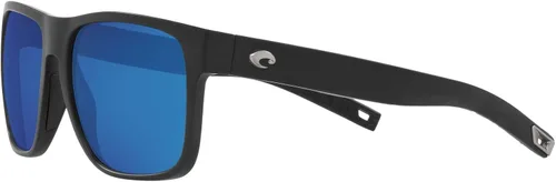 Vista 11 de Costa Man - Gafas de sol con montura negra mate, lentes de espejo verde, 2.323 in