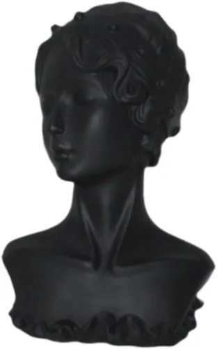 Vista 7 de Soporte de maniquí de exhibición de joyas, soporte portátil para aretes de cabeza de maniquí femenino, estante para collares, joyas, mesa