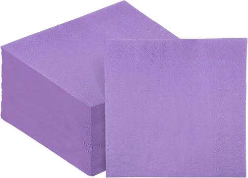 Vista 15 de Servilletas de cóctel de 24 colores de 5 x 5 pulgadas desechables servilletas de papel para bebidas para cóctel, boda, cena, fiesta de cumpleaños