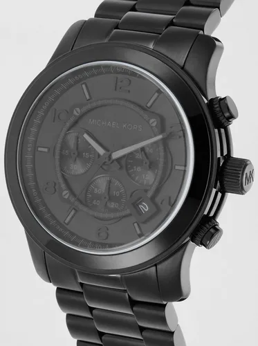 Vista 3 de Michael Kors Runway - Reloj cronógrafo de acero inoxidable para hombre con correa de acero o silicona