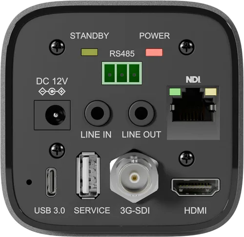 Vista 8 de PTZOptics Cámara profesional Studio SE, 1080p, NDI HX3, zoom 12X/20X, HDMI, SDI, USB, salida IP (20X, gris)