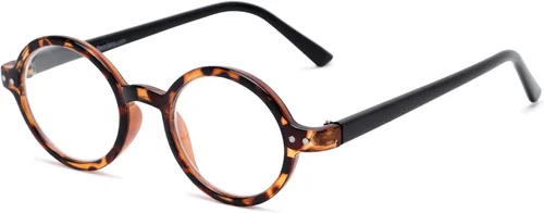 Vista 8 de Readers. com Gafas de lectura: el estilo redondo de Bookworm para hombres y mujeres Marrón jaspeado