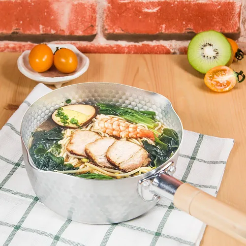 Vista 4 de Cacerola tradicional japonesa Yukihira de aluminio (7 pulgadas)