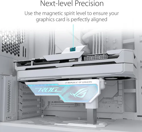 Vista 4 de ASUS ROG Herculx Porta tarjeta gráfica Edición Blanca