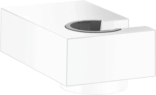Vista 4 de hansgrohe Porter E 28387341 - Soporte para cabezal de ducha de mano, fácil de instalar, moderno a juego en cromo negro cepillado