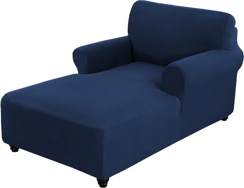 Vista 17 de MIFXIN Funda elástica para tumbona, funda elástica para sofá con doble brazo para sala de estar, dormitorio, diván, protector de muebles, tela Verde
