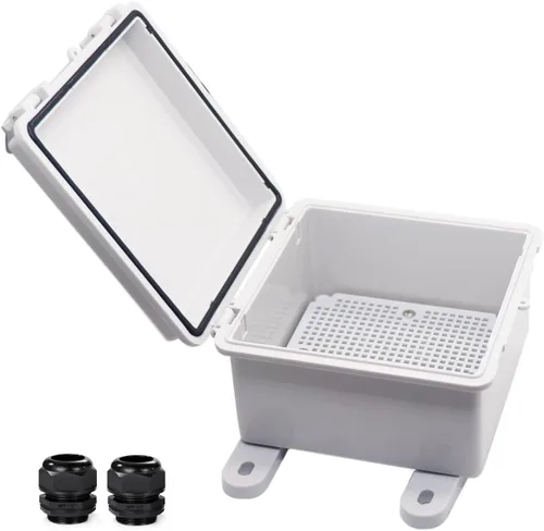 Vista 8 de Caja Eléctrica Impermeable a Prueba de Polvo Caja de Conexiones Resistente a la Intemperie IP67 Carcasa de Plástico ABS Caja de Proyecto