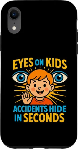Vista 25 de Eyes on Kids Child Safety Gift for Moms, Granny, Grandad Case for iPhone 16