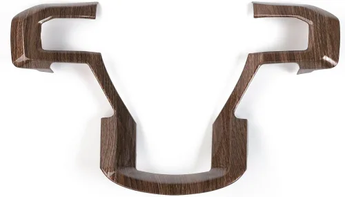 Vista 4 de Voodonala Adorno Decorativo de Volante con Veta de Madera Cubierta de Volante de Automóvil para Ford F150 F250 F350 Super Duty 2015 2016 2017 2018