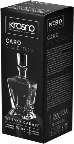 Vista 7 de Krosno - Decantador de whisky con tapón 25.4 oz Colección Caro Para uso en casa, restaurantes, fiestas Idea de regalo para bar mitzvah, boda