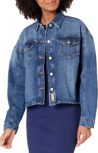 Vista 5 de DKNY womens Denim Trucker Jacket