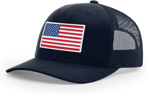 Vista 122 de Joe's USA Richardson 112 - Gorras de camionero con parche gráfico personalizado - Gorras estructuradas de cinco y seis paneles Richardson Premium