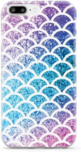 Vista 12 de Inspired Cases - Funda con textura 3D para iPhone Xs Max - Funda protectora de goma para Apple iPhone Xs Max - Escamas de sirena - Arco iris