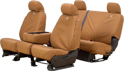 Vista 3 de Covercraft Carhartt SeatSaver - Fundas de asiento personalizadas Se adapta a Ford F-250/F-350 Crew Cab 2003-2007 1ª fila 40/40/40 asiento
