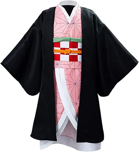 Vista 2 de Disfraz de anime para cosplay conjunto completo con ropa para el pelo y boquilla dos estilos para mujer