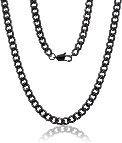Vista 14 de XIANNVXI Cadena de eslabones cubanos para hombres y mujeres, chapado en oro real de 18 quilates, cadena de eslabones para hombre, cadena de acero