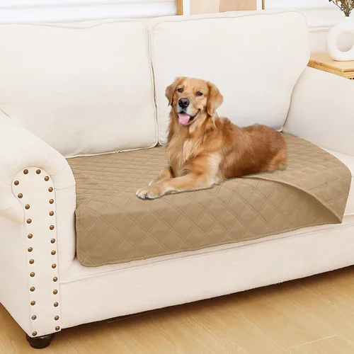 Vista 169 de Smiry Funda Impermeable para Cama de Perro Manta para Mascotas, Manta Suave y Lavable para Perros para Muebles Cama Sofá Sofá Reversible, a Cuadros