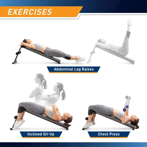 Vista 7 de Marcy Banco de ejercicios inclinado utilitario para entrenamiento de fuerza y entrenamientos de gimnasio en casa