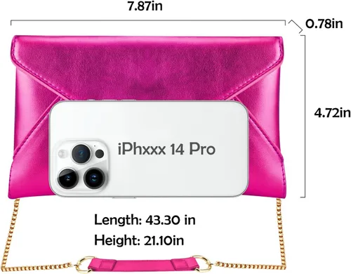 Vista 5 de Bolso de mano de noche para mujer, bolso cruzado pequeño, bolso de hombro brillante para boda, graduación, fiesta, cita