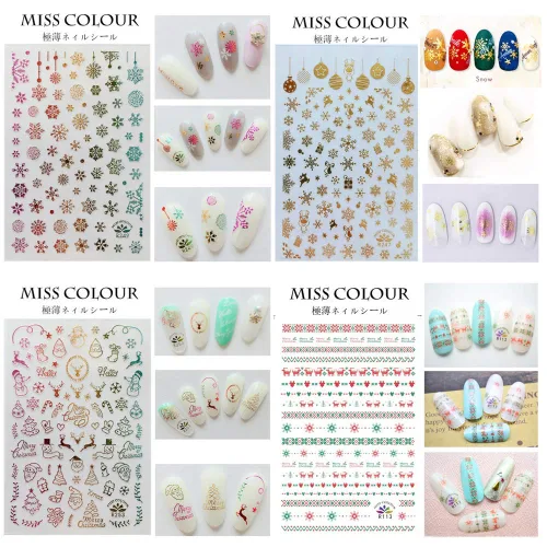Vista 6 de Más de 1000 patrones, calcomanías de uñas para mujeres y niños, diseño 3D Kalolary, auto adhesivas, para hacer en casa, decoraciones artísticas