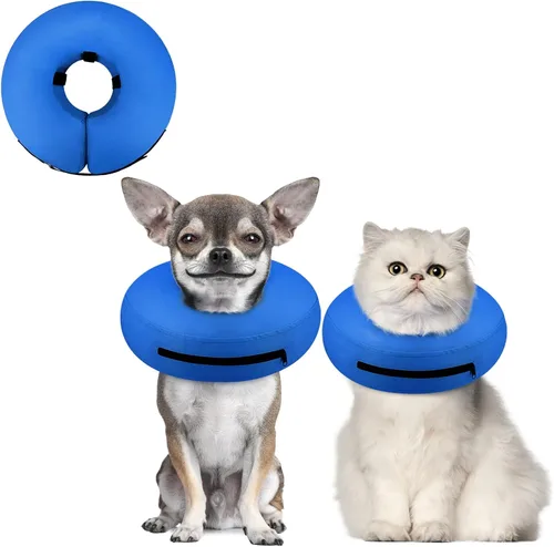 Vista 53 de Supet - Collar isabelino inflable para recuperación, posoperatorio