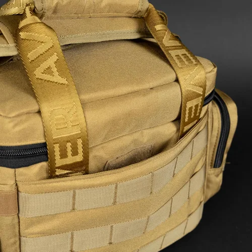 Vista 7 de WOLFpak 9L Mini Bolsa Táctica para Almuerzo - Bolsa Termo Resistente al Agua de 1000D, Aislada, Múltiples Bolsillos, Panel MOLLE y de Parches, Ideal