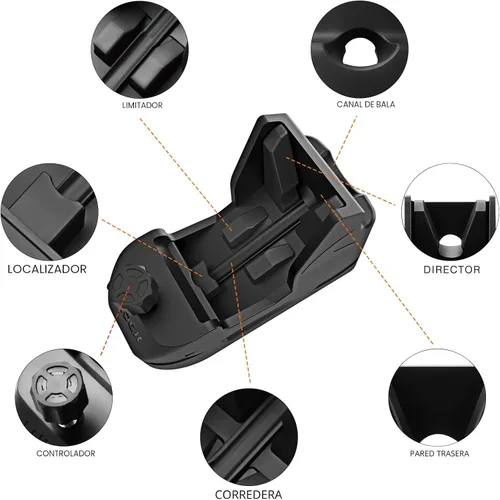Vista 6 de Ludex - Cargador universal de velocidad para pistola, recargador de cargador de 9mm Luger 10mm .40S&W .45ACP .357Sig .380ACP 1911 para cargadores