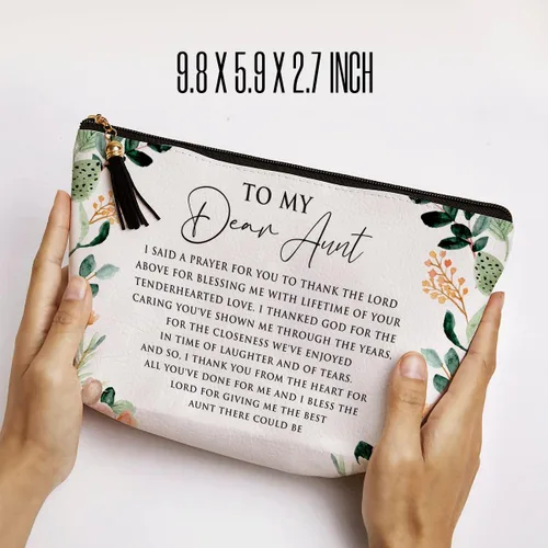 Vista 3 de Regalos para tía, regalos para tía de sobrina sobrino, regalos de agradecimiento, regalos inspiradores para mujeres, ella, tía, tía, tía, bolsa