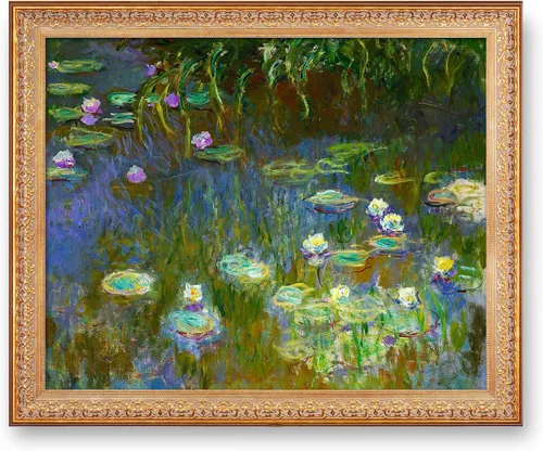 Vista 99 de A&T ARTWORK Antibes Seen from The Salis Gardens de Claude Monet Las Obras de Arte Clásico Mundial Reproducciones, Impresiones de Arte en Lienzo