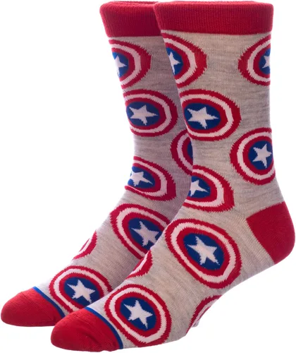 Vista 2 de Marvel The Avengers - Calcetines de personajes cómicos paquete de 5 10-13 multicolor Negro