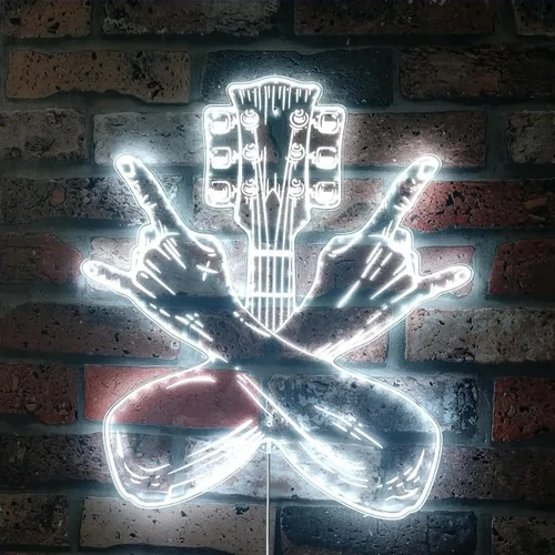 Vista 11 de ADVPRO Grabación en vivo en el aire RGB Dynamic Glam LED Sign - Forma de corte a borde - Decoración de pared inteligente 3D - Iluminación dinámica