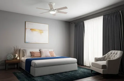 Vista 6 de Hunter Fan Company 51880 Georgetown Ventilador de techo, blanco fresco, 52