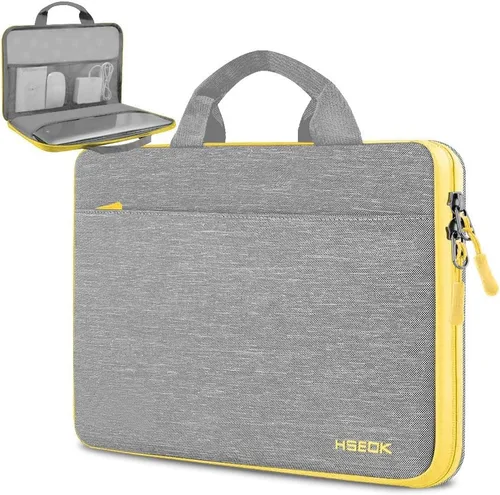 Vista 18 de Hseok - Funda para computadora portátil de 13 a 14 pulgadas, maletín compatible con MacBook Pro de 14 pulgadas M4/M3/M2/M1, todos los modelos de Mac