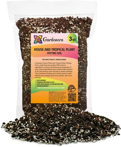 Vista 18 de Gardenera Tierra para macetas prémium para plantas de interior y plantas tropicales, tierra para replantear todo tipo de plantas de interior - 1