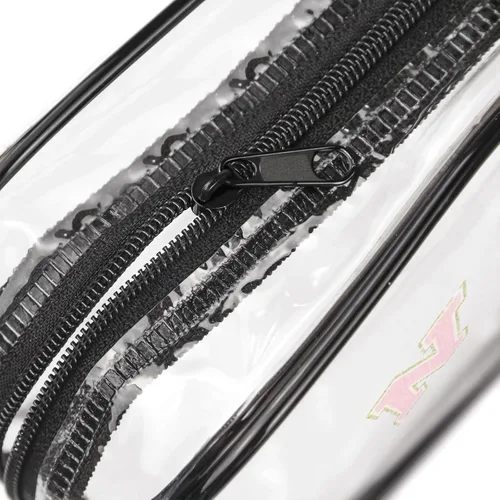 Vista 4 de Bolsa de aseo transparente Fodofodo, bolsa de aseo de viaje portátil, bolsa de maquillaje impermeable, organizador de almacenamiento de cosméticos
