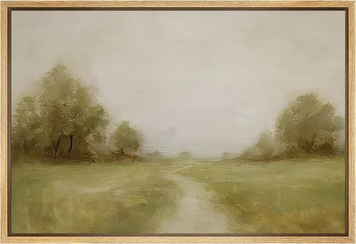 Vista 49 de SIGNFORD Lienzo enmarcado para pared, pinos sepia, bosques, bosques, naturaleza, ilustraciones de área silvestre, arte digital, arte moderno