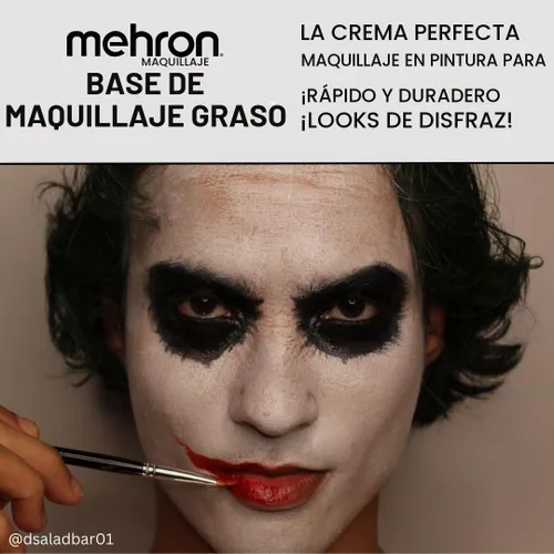 Vista 5 de Mehron Greasepaint- Base de maquillaje(1.25 onzas), Negro