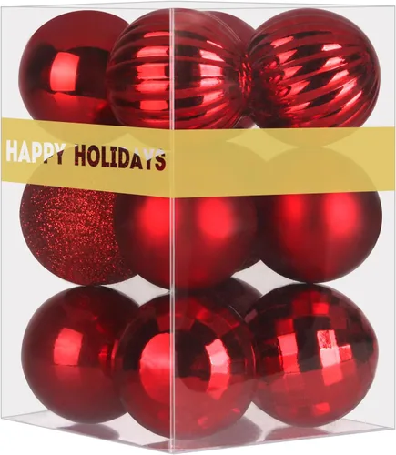 Vista 30 de Esferas pequeñas de Navidad de bronce y dorado de 1.6 pulgadas, adornos para decoración de árbol de Navidad, bolas colgantes inastillables