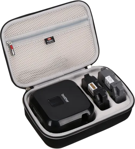 Vista 2 de FBLFOBELI Estuche rígido de almacenamiento compatible con la etiquetadora Brother P-Touch Cube Plus PT-P710BT