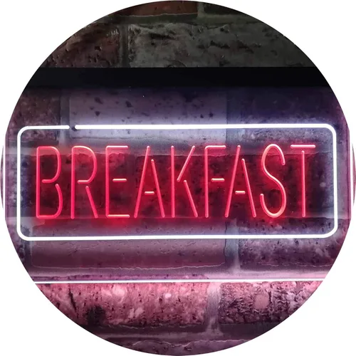 Vista 17 de ADVPRO All Day Breakfast Café - Letrero de neón LED de doble color, azul y rojo, 16 x 12 pulgadas, st6s43-i2862-br azul y Red