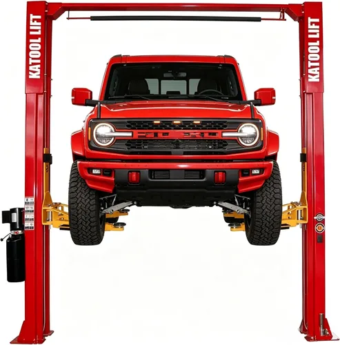 Vista 6 de KATOOL - Elevación de bloqueo de un solo punto, capacidad de elevación de 12000 libras, 4.0 HP, 2/dos postes, elevación automotriz, elevador de auto