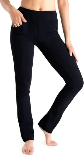 Vista 3 de Yogipace - Pantalones deportivos para mujer para entrenamiento yoga con pierna recta entrepierna de 27 29 31 33 35 y 37pulgadas y bolsillos laterales