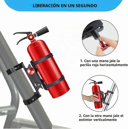 Vista 4 de Soporte de montaje para extintor de incendios de aluminio