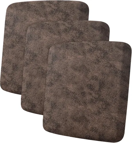 Vista 50 de ANARACHON Fundas de cojín de sofá con aspecto de cuero, juego de fundas de asiento de sofá, protector de muebles para sillón seccional, sofá biplaza