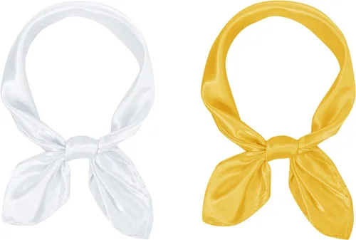 Vista 33 de American Trends Bufanda de seda para mujer, bufandas de satén para la cabeza, bufanda cuadrada para el cuello, bufanda ligera de seda como bandana