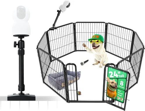 Vista 104 de FXW Homeplus Unleashed Corralito para Perros de Interior - Juego Sin Estrés y Seguro, Resistente de 24 Pulgadas 2 Paneles Corralito para Cachorros
