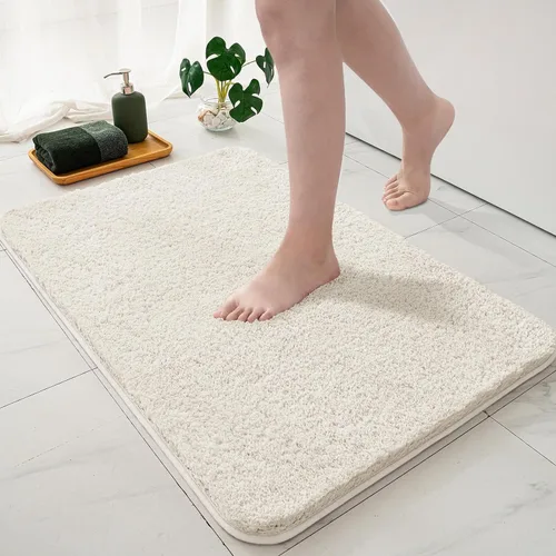 Vista 29 de MIULEE Alfombras de baño negras, suaves y pequeñas, absorbentes, antideslizantes, de secado rápido, esponjosas, para baño, bañera y duchas, lavables
