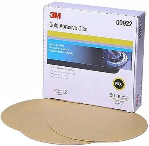 Vista 26 de 912 Hookit disco de arena P5A de 3" color oro de 3M, P220, 3, Dorado