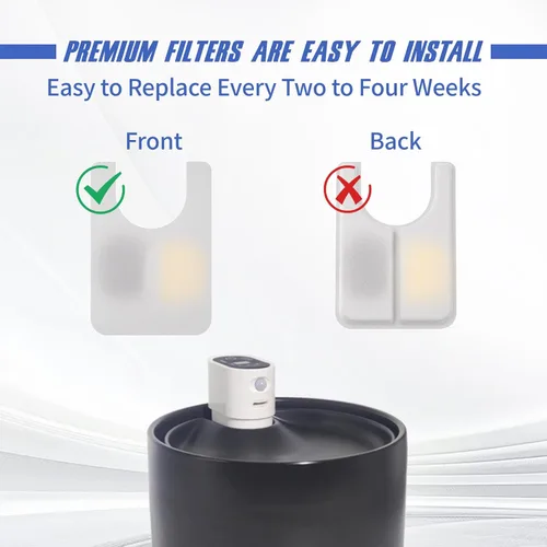 Vista 3 de Fuente de agua de cerámica para gatos, dispensador automático de agua para mascotas, filtros de fuente de bebida para mascotas, 16